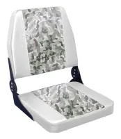 Белый кожзам 1 Зеленый камуфлая вставка