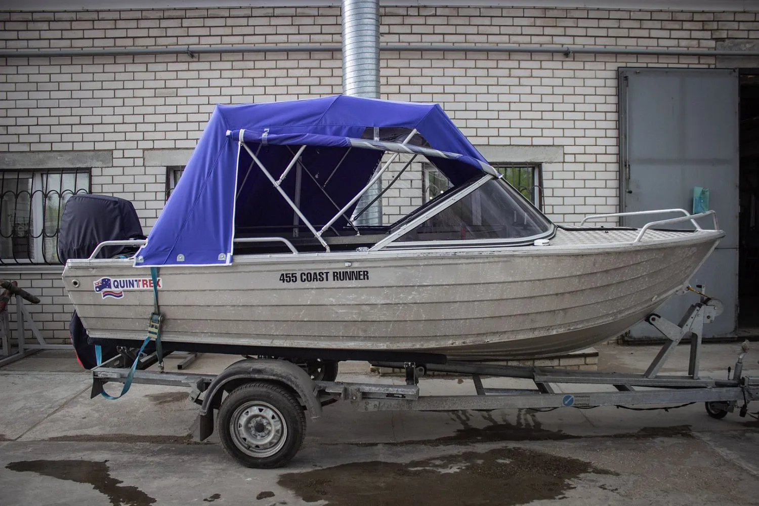 (2018) Quintrex 455 от 2015 года тент ходовой и транспортировочный