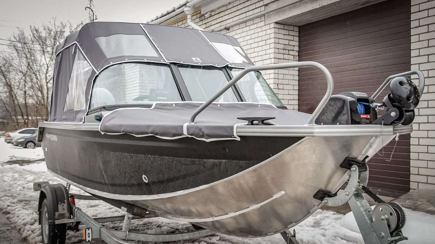 (2017) Волжанка 46 Фиш тент ходовой и носовой