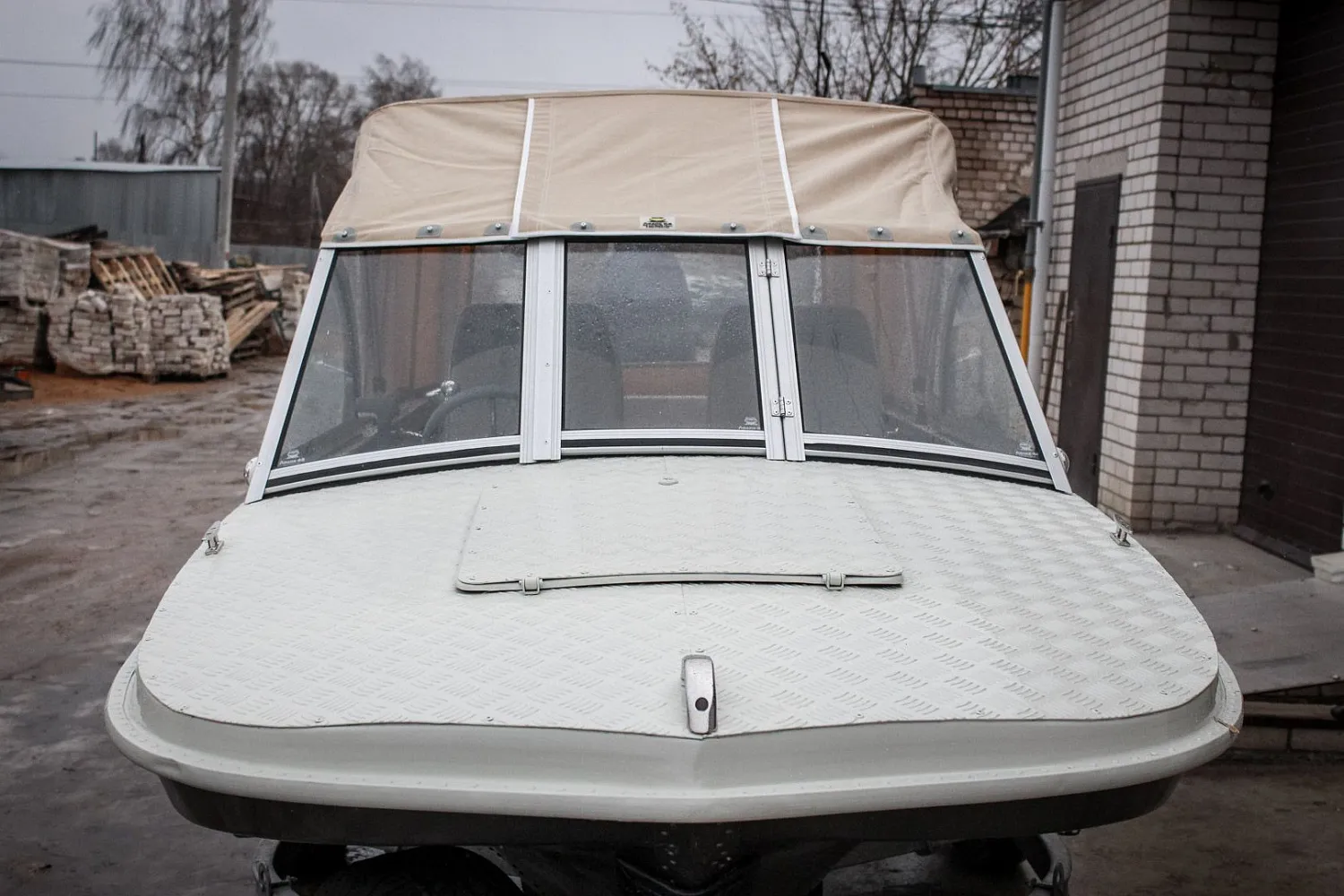 (2015) Обь 3 Ветровое стекло Премиум с боковиной Классик, тент Ходовой