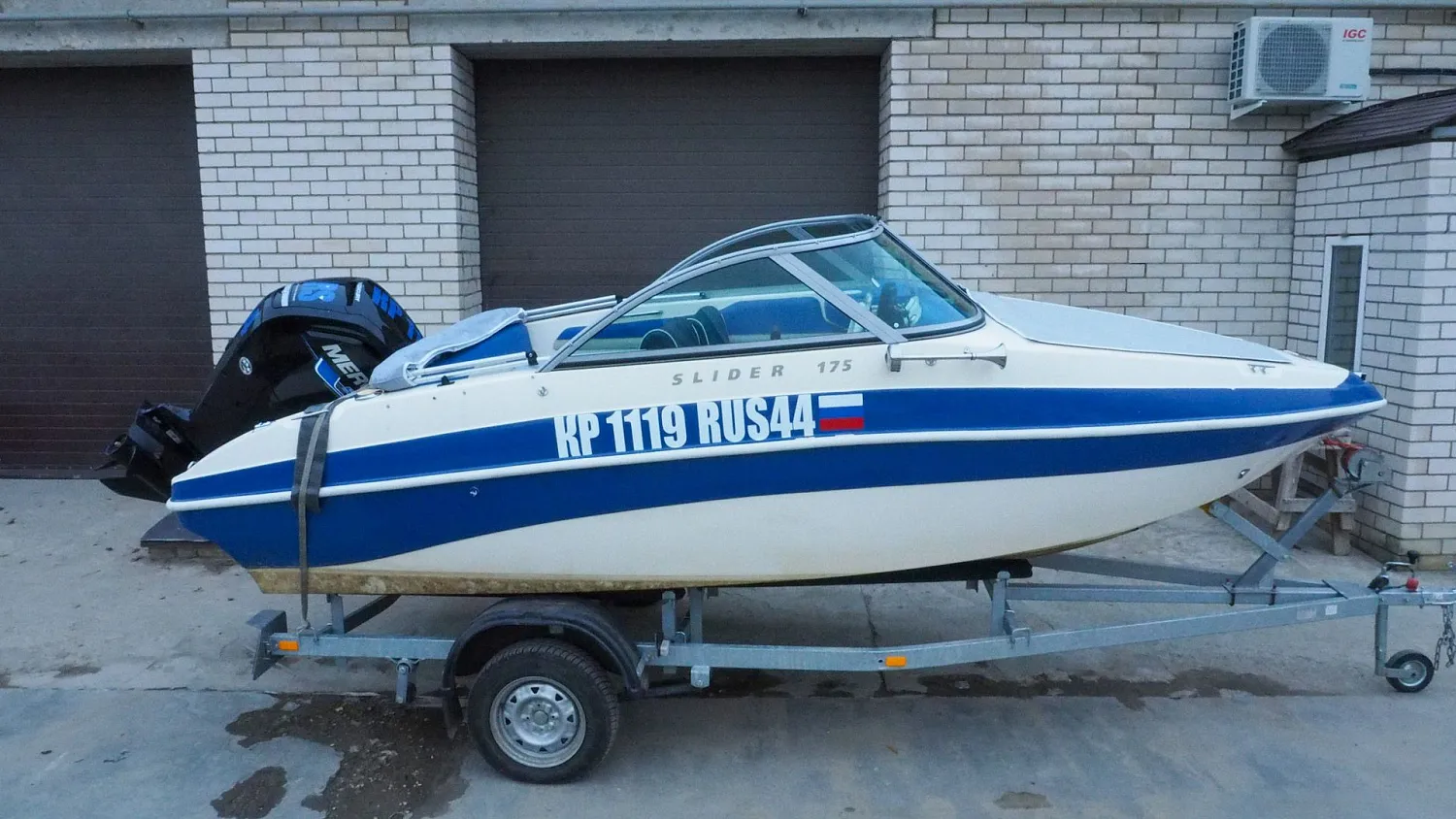 (2023) Slider 175 комплект Элит (ветровое стекло, ходовой, стояночный и носовой тент)