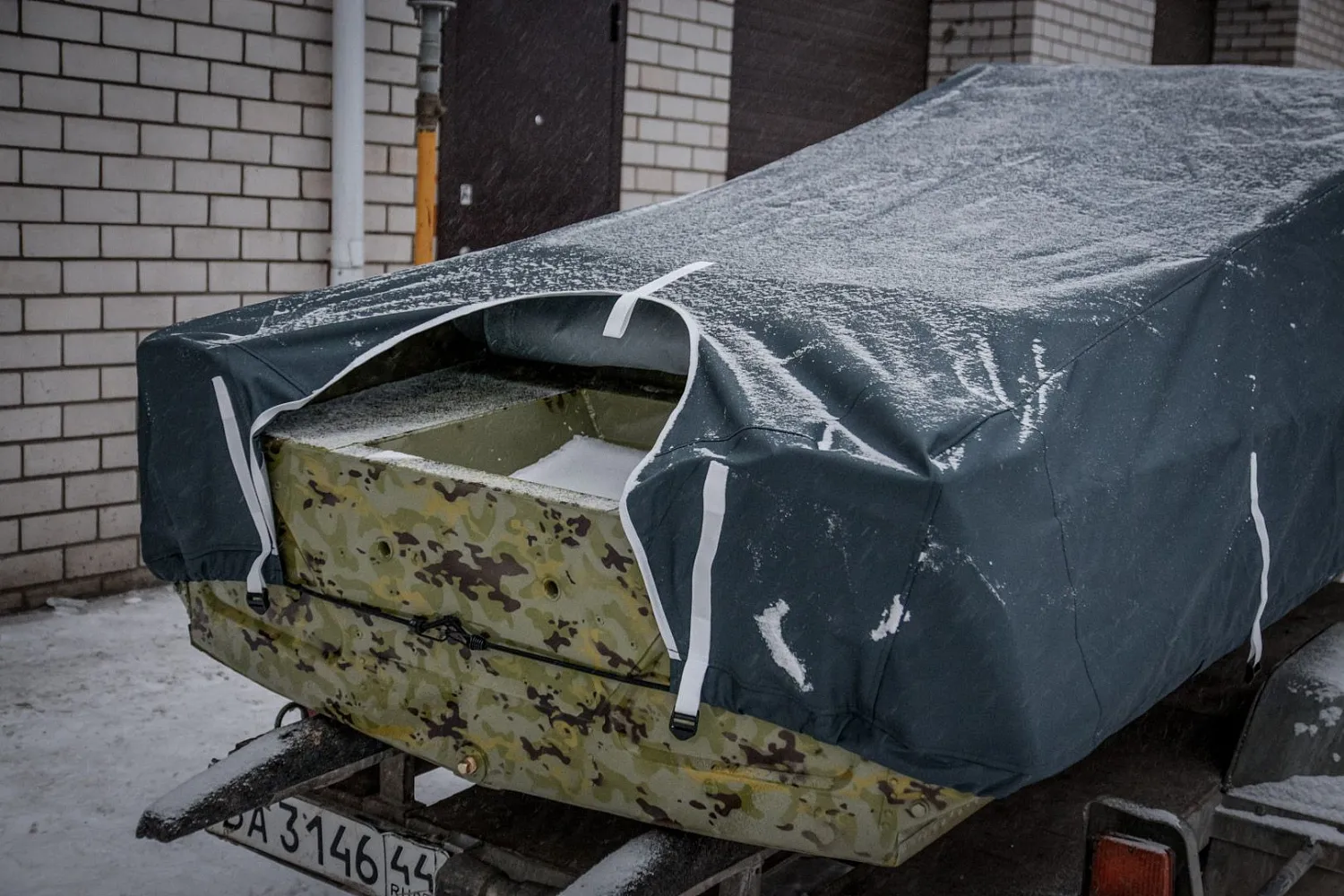 (2017) Обь 1 Ветровое стекло Премиум с боковиной Классик, тент Ходовой и Транспортировочный