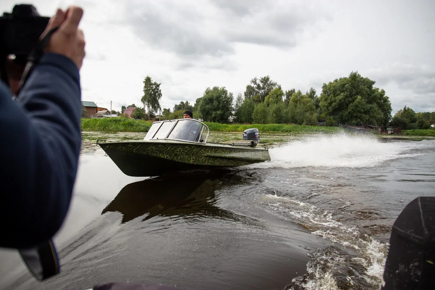 (2021) Обь 1 Ветровое стекло Комфорт с боковиной Классик, Ходовой тент, водометная насадка
