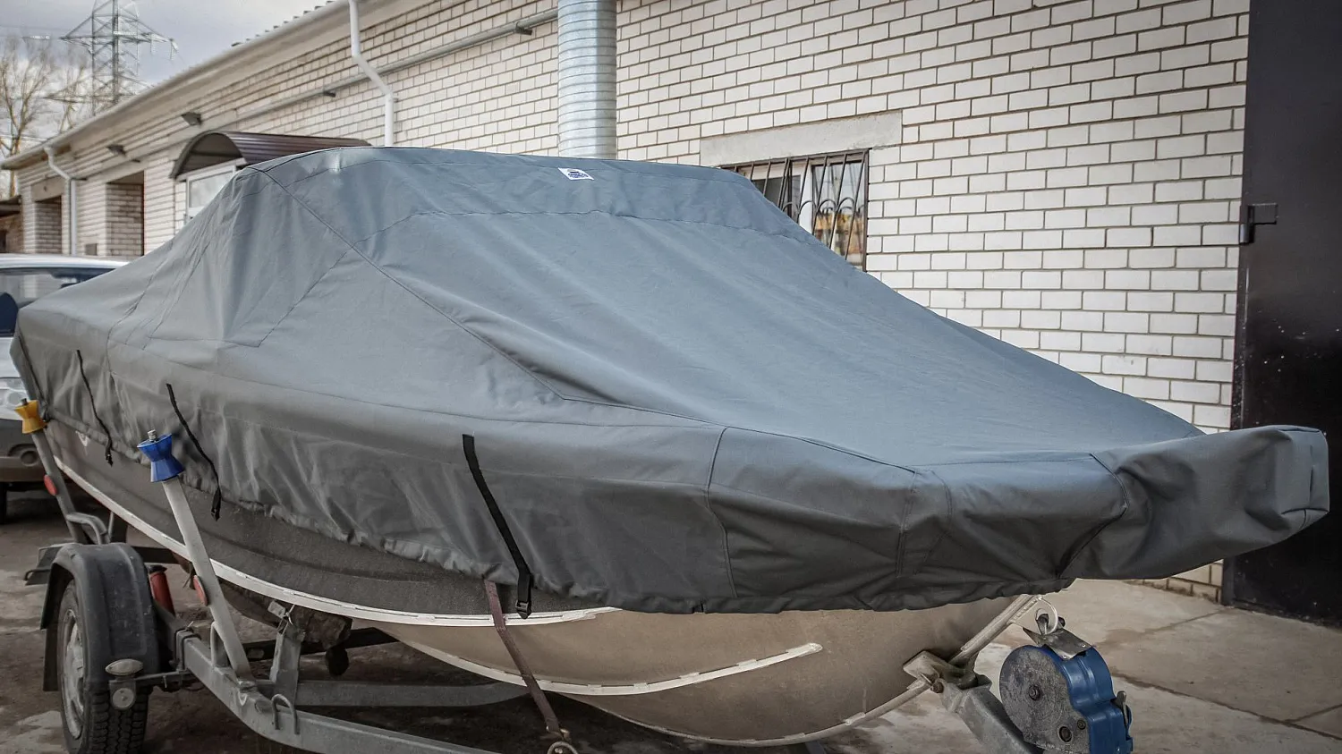 (2017) Волжанка 46 Фиш ходовой, носовой и транспортировочные тенты