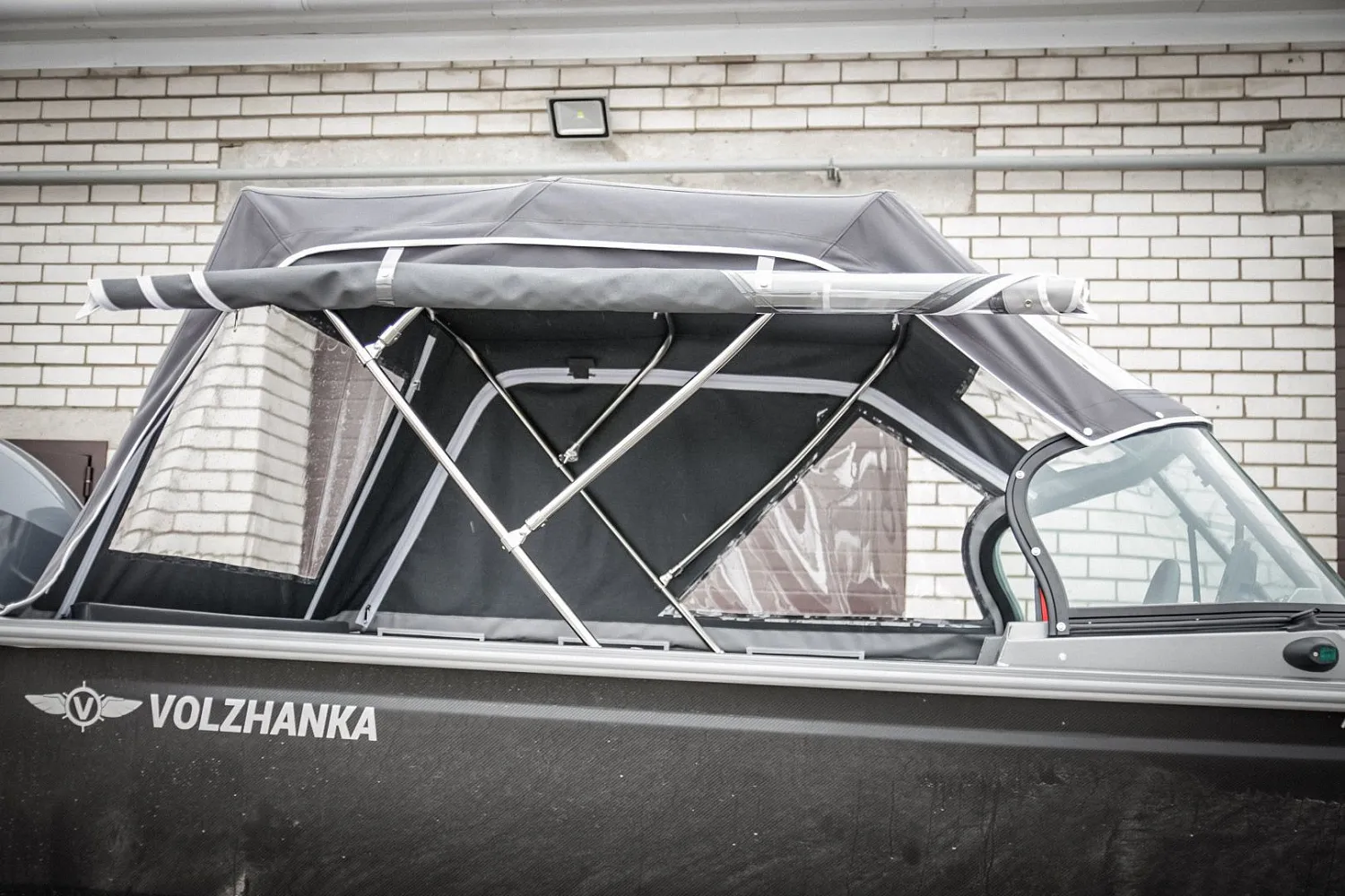 (2017) Волжанка 46 Фиш тент ходовой и носовой