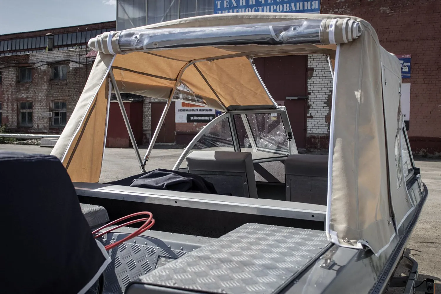 (2015) Обь 3 Ветровое стекло Премиум с боковиной Классик, тент Ходовой и Транспортировочный