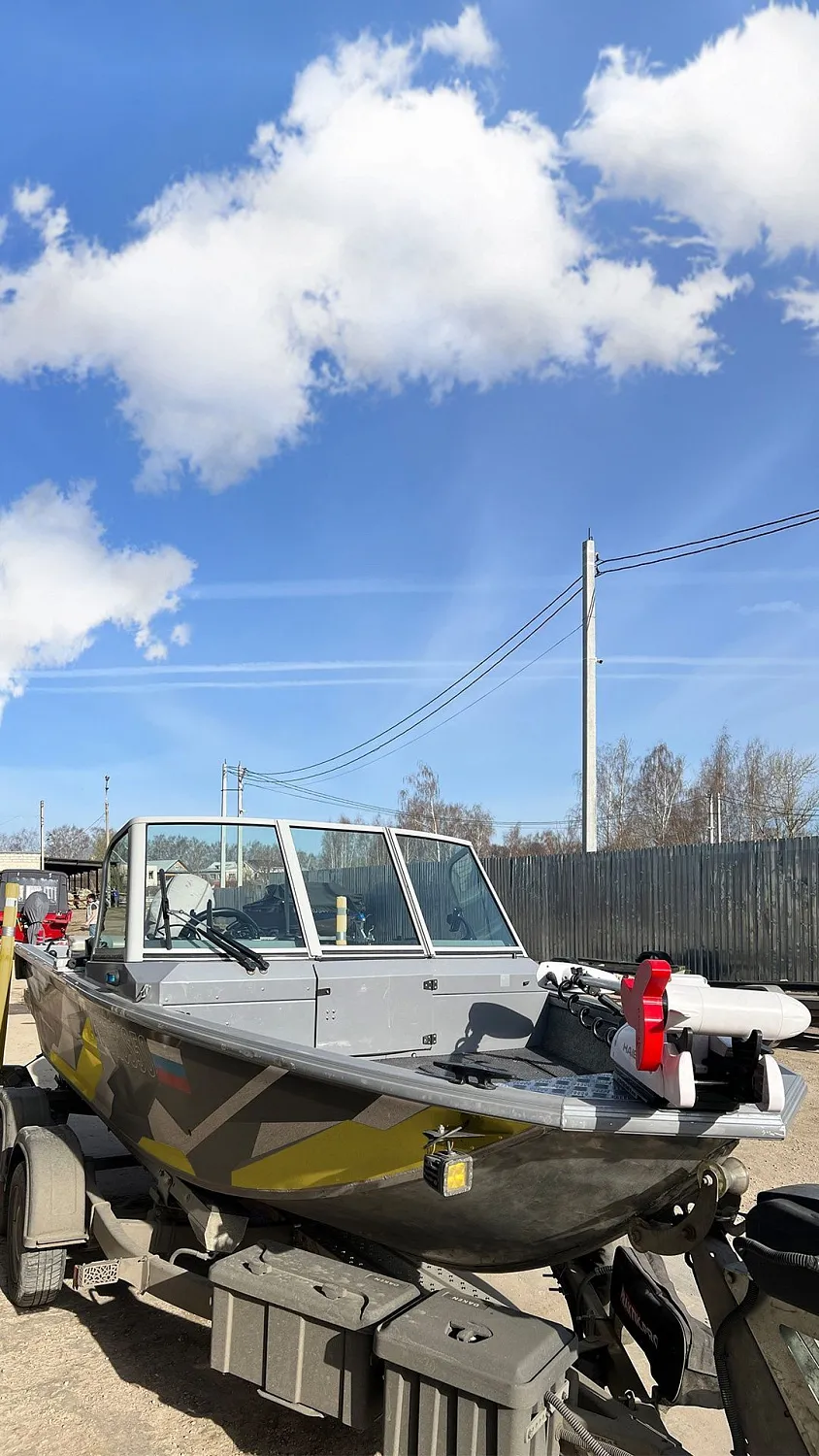 (2025) Волжанка 46 с ветровым стеклом модели Auto и высотой XL!