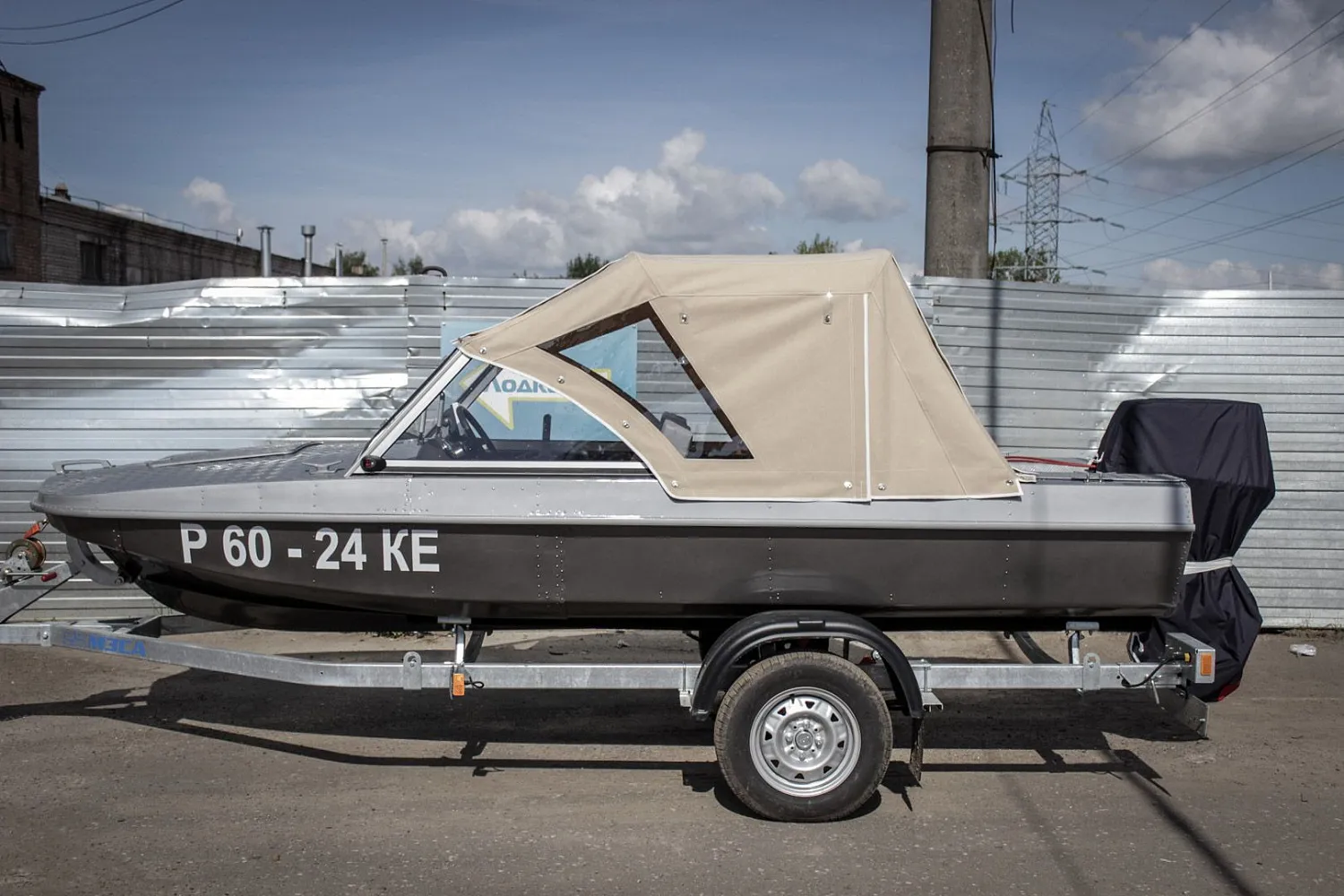 (2015) Обь 3 Ветровое стекло Премиум с боковиной Классик, тент Ходовой и Транспортировочный