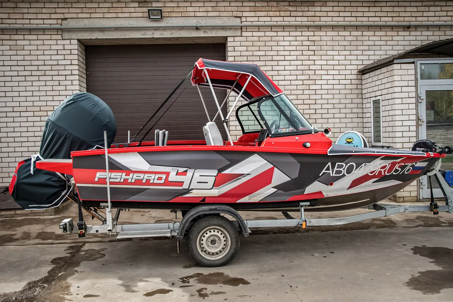 (2020) Волжанка 46 FishPro Тент ходовой и Носовой