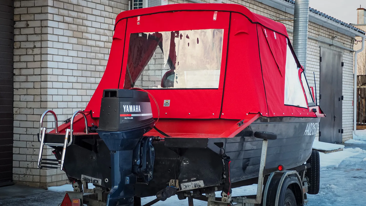 (2024) Неман 450 DC ветровое стекло AUTO, ходовой и транспортировочный тенты