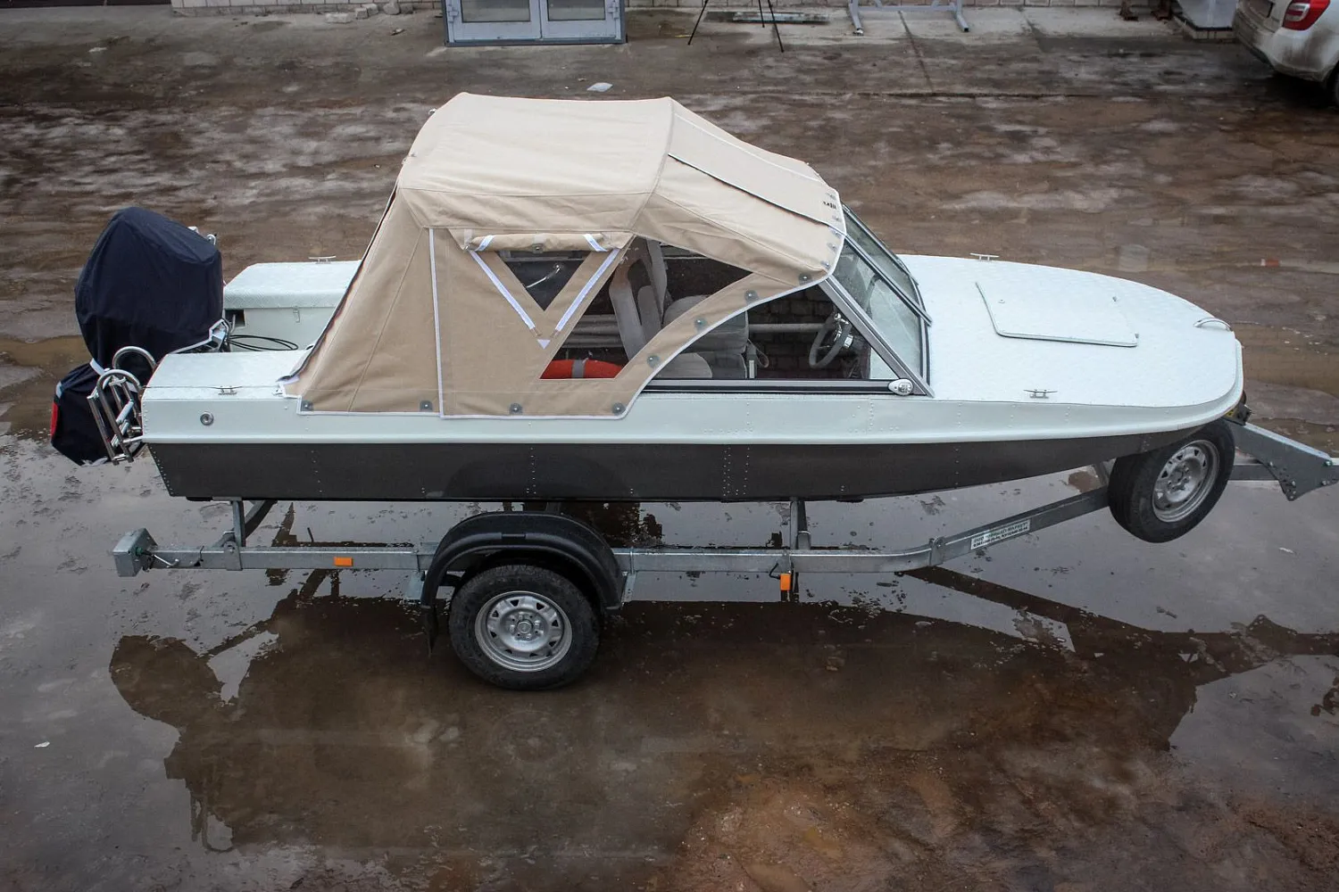 (2015) Обь 3 Ветровое стекло Премиум с боковиной Классик, тент Ходовой