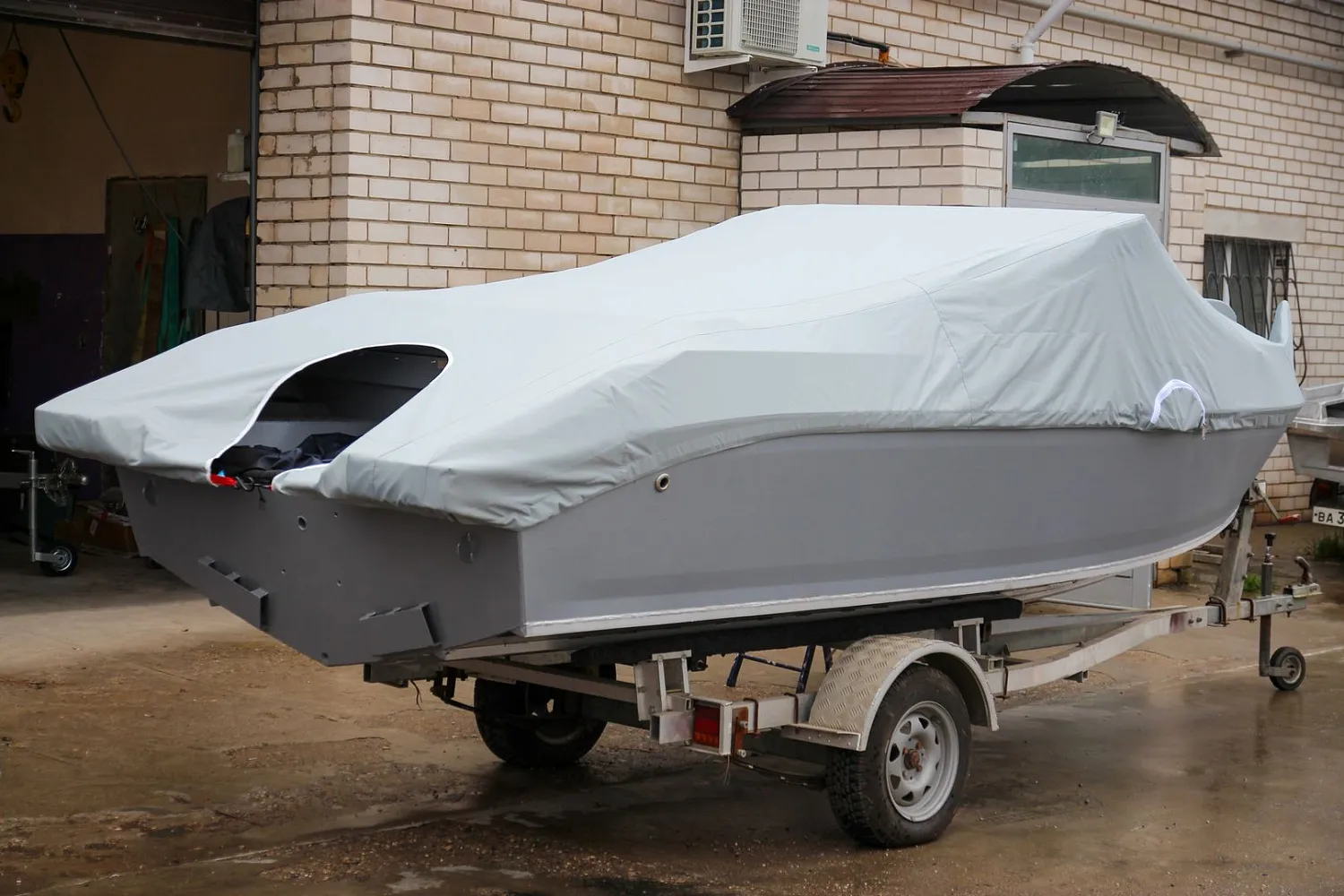 (2022) Волжанка 53 Bowrider - Fish Тент ходовой и Транспортировочный