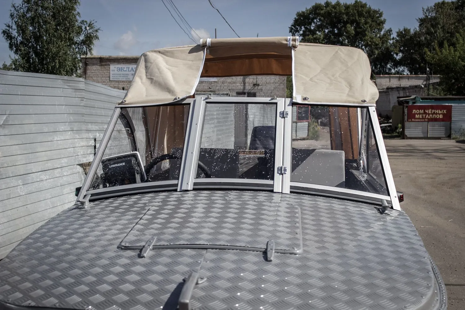 (2015) Обь 3 Ветровое стекло Премиум с боковиной Классик, тент Ходовой и Транспортировочный