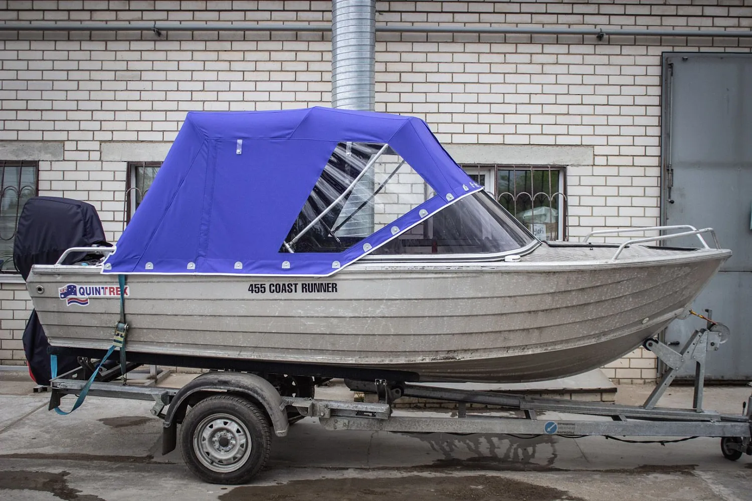 (2018) Quintrex 455 от 2015 года тент ходовой и транспортировочный