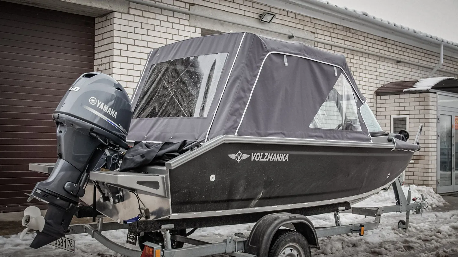 (2017) Волжанка 46 Фиш тент ходовой и носовой