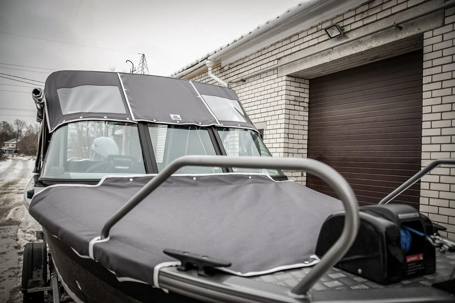 (2017) Волжанка 46 Фиш тент ходовой и носовой