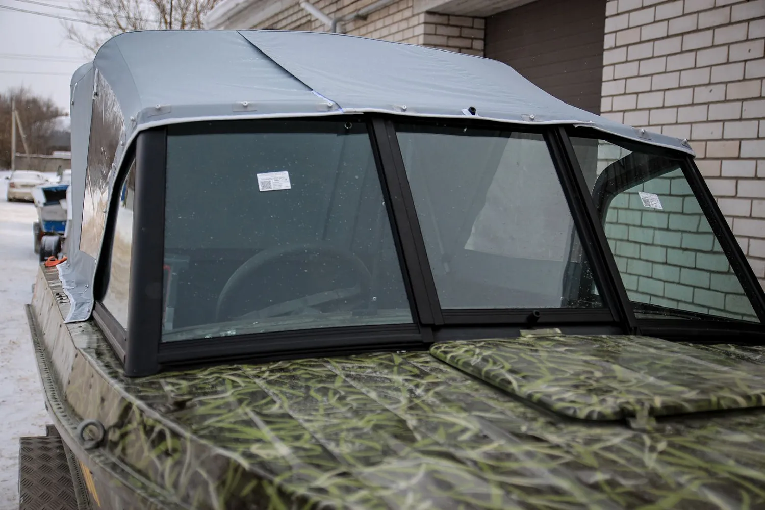 (2021) Казанка 5М4 Ветровое стекло Auto с боковиной Классик и Ходовой тент