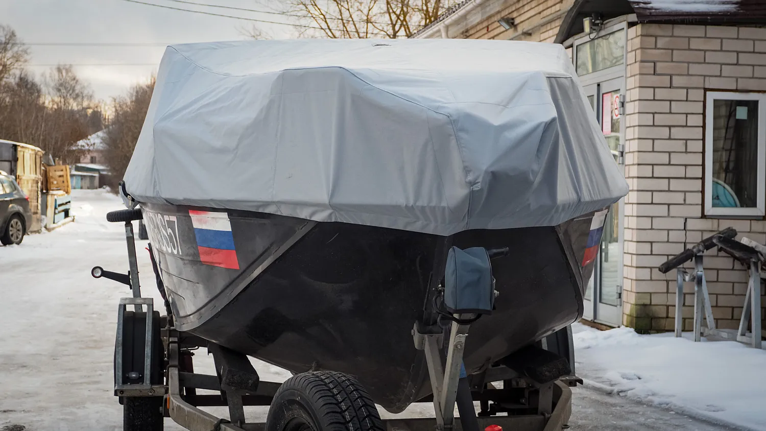 (2024) Неман 450 DC ветровое стекло AUTO, ходовой и транспортировочный тенты