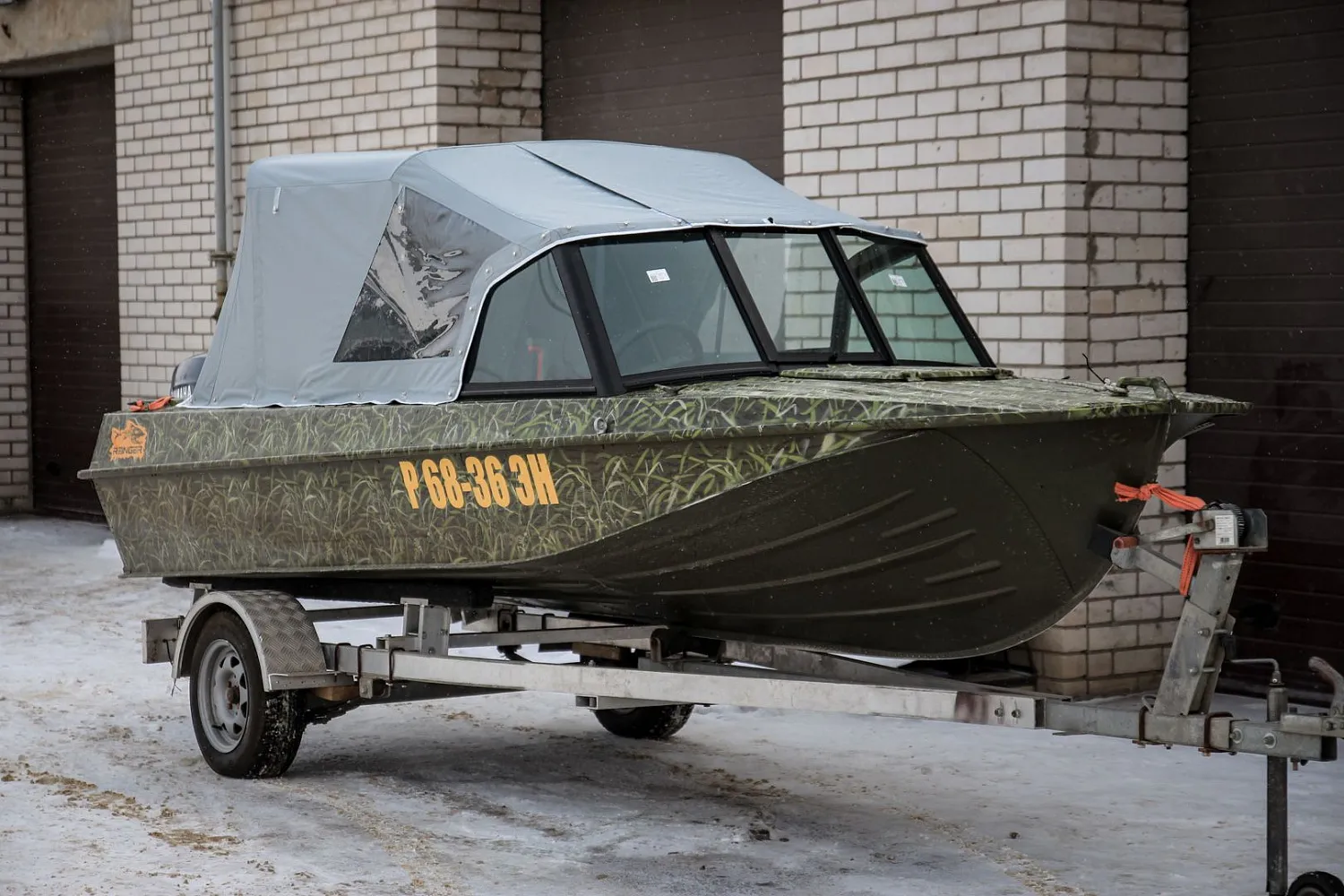 (2021) Казанка 5М4 Ветровое стекло Auto с боковиной Классик и Ходовой тент