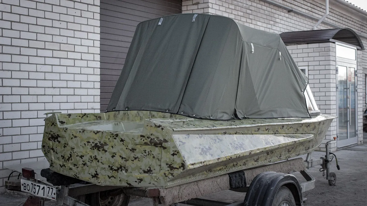 (2018) Обь 1 Ветровое стекло Элит с боковиной Фиш, Ходовой и Транспортировочный тенты
