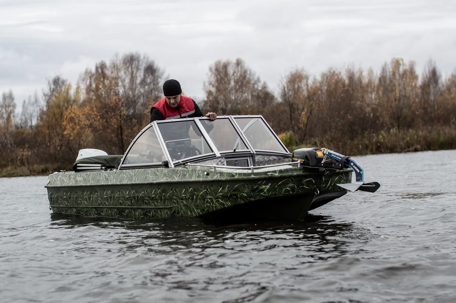 (2019) ОБЬ 3М Ветровое стекло Премиум с боковиной Классик, Платформа фиш