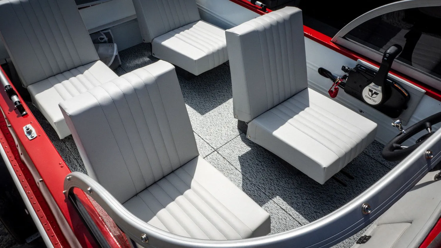 (2021) Обь 3 Ветровое стекло Элит с боковиной Классик, тент Ходовой, покраска в красный цвет