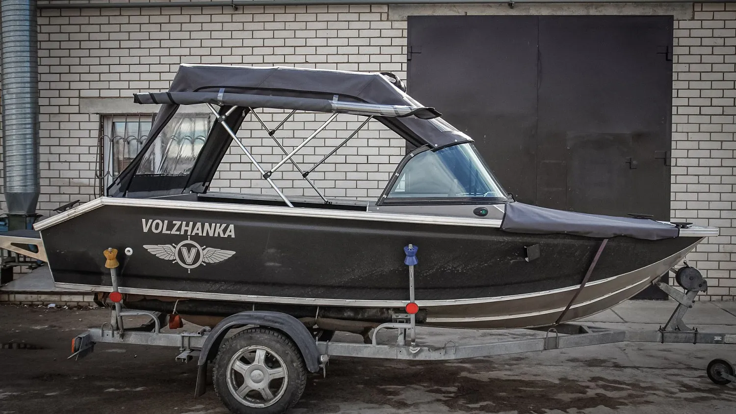 (2017) Волжанка 46 Фиш ходовой, носовой и транспортировочные тенты