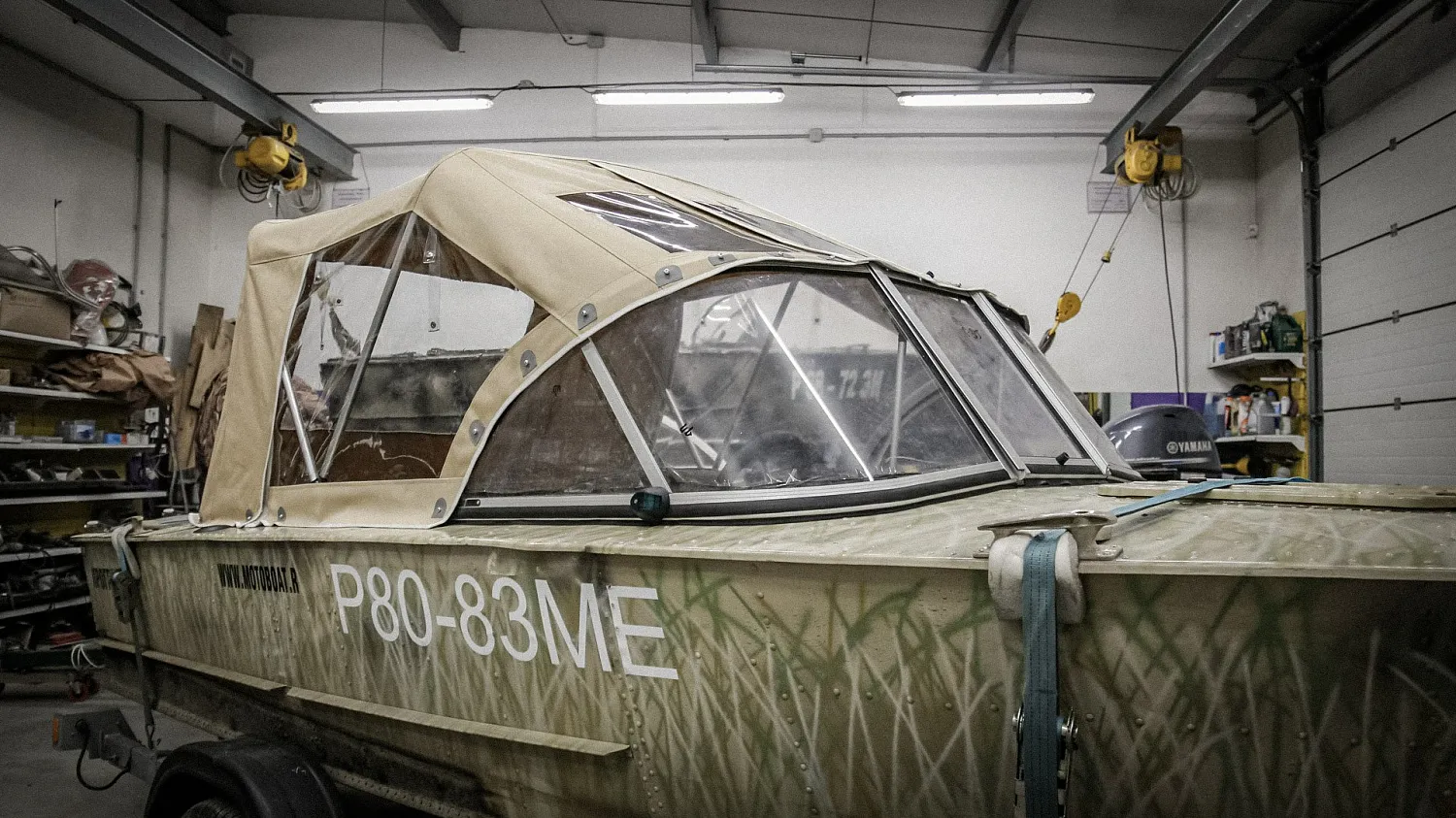 (2017) Прогресс 2 Заводское ветровое стекло, Тент ходовой, Тент стояночный