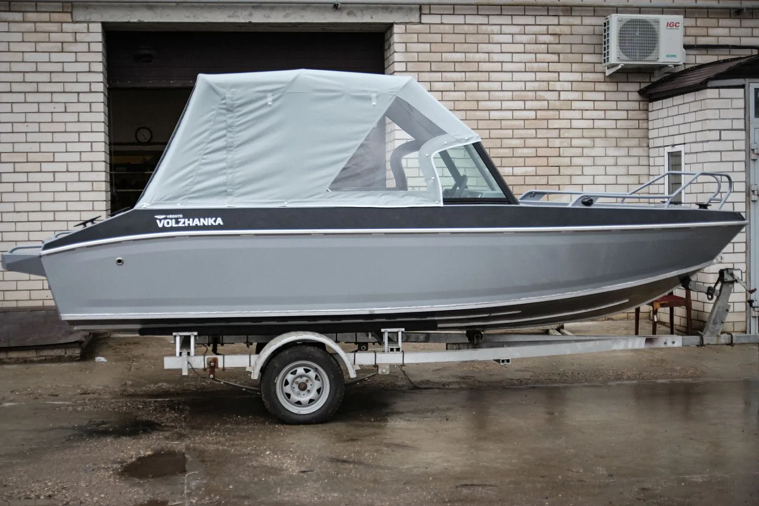 (2022) Волжанка 53 Bowrider - Fish Тент ходовой и Транспортировочный