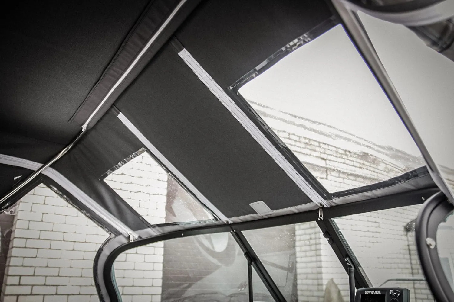 (2017) Волжанка 46 Фиш тент ходовой и носовой