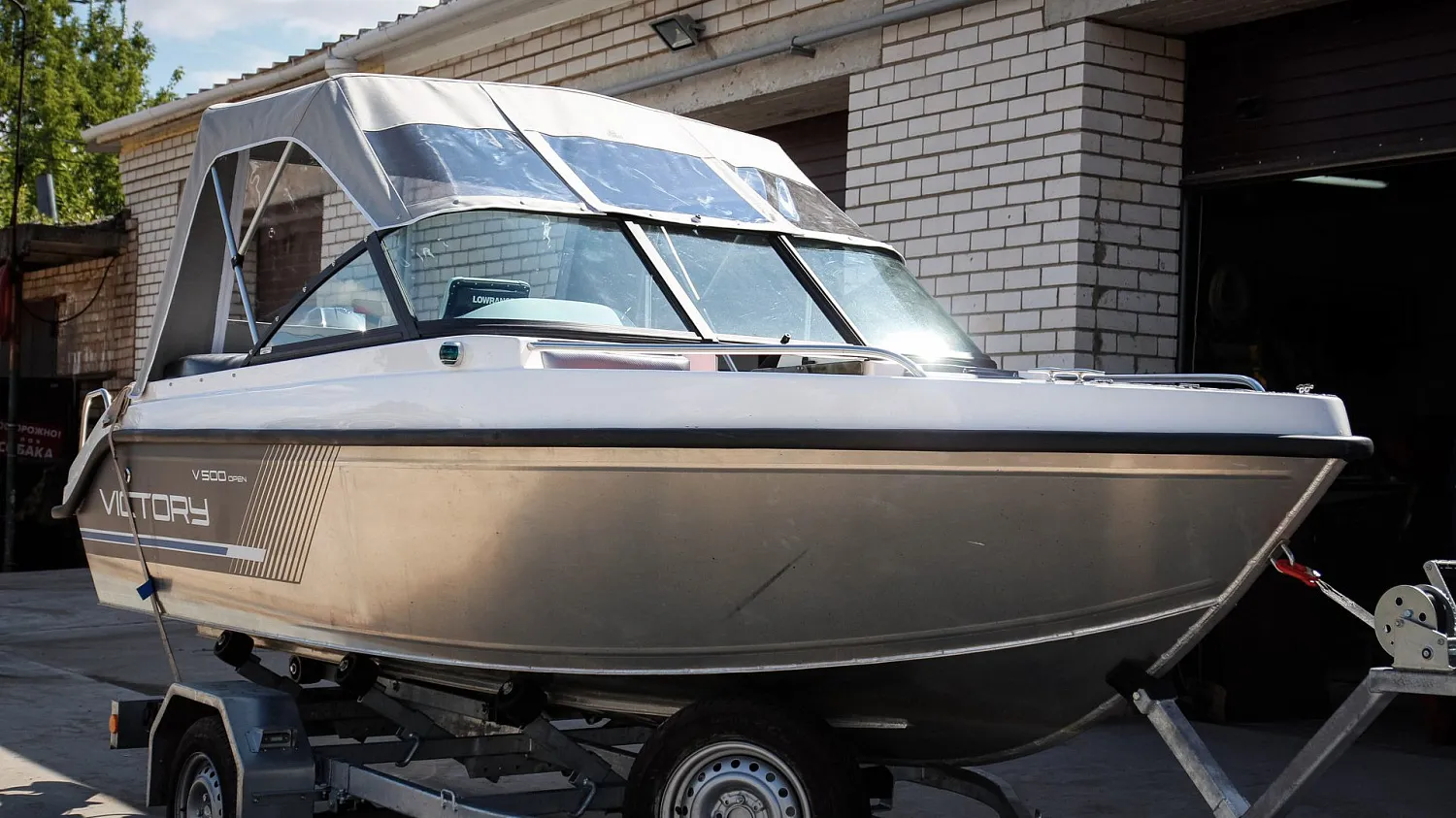(2017) Victory V500 open Тент ходовой и транспортировочный