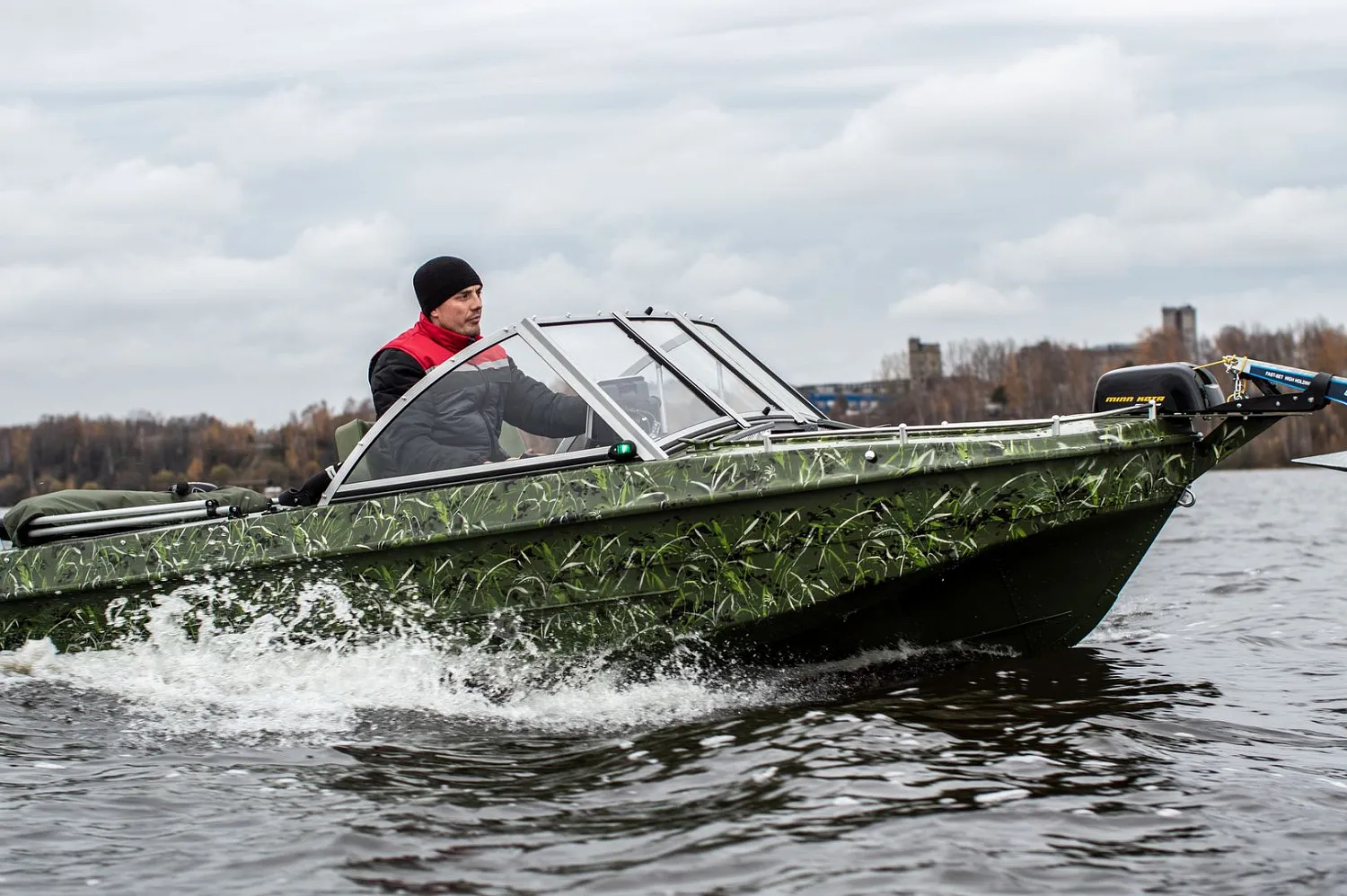 (2019) ОБЬ 3М Ветровое стекло Премиум с боковиной Классик, Платформа фиш