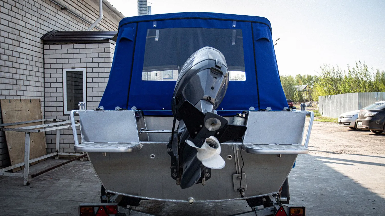 (2021) RealCraft 440 Тент ходовой на заводское стекло