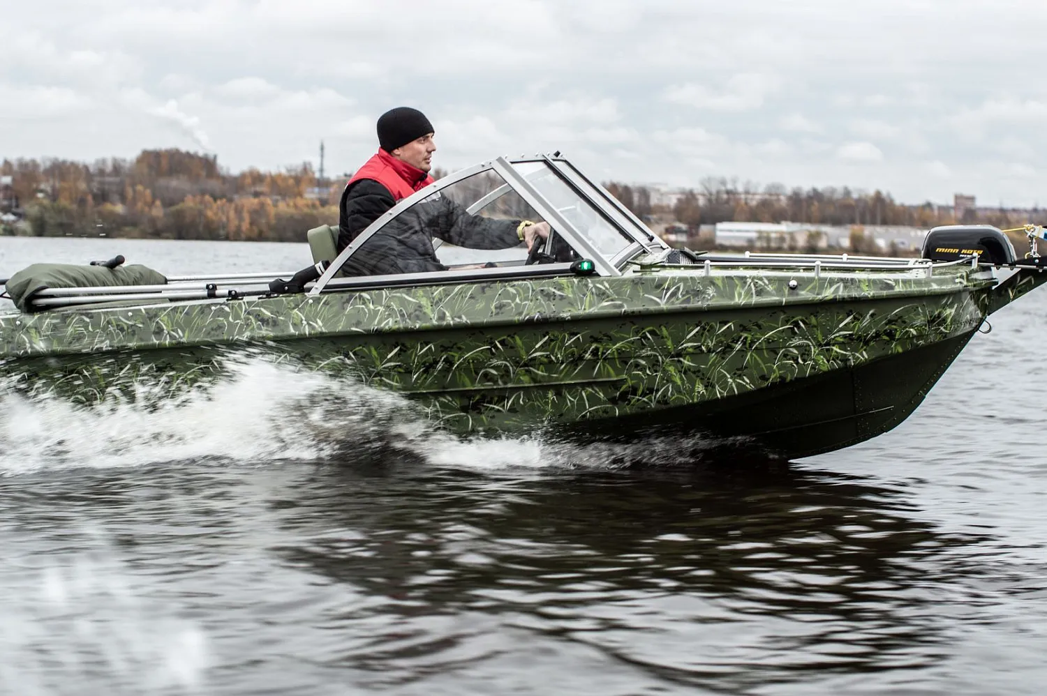 (2019) ОБЬ 3М Ветровое стекло Премиум с боковиной Классик, Платформа фиш