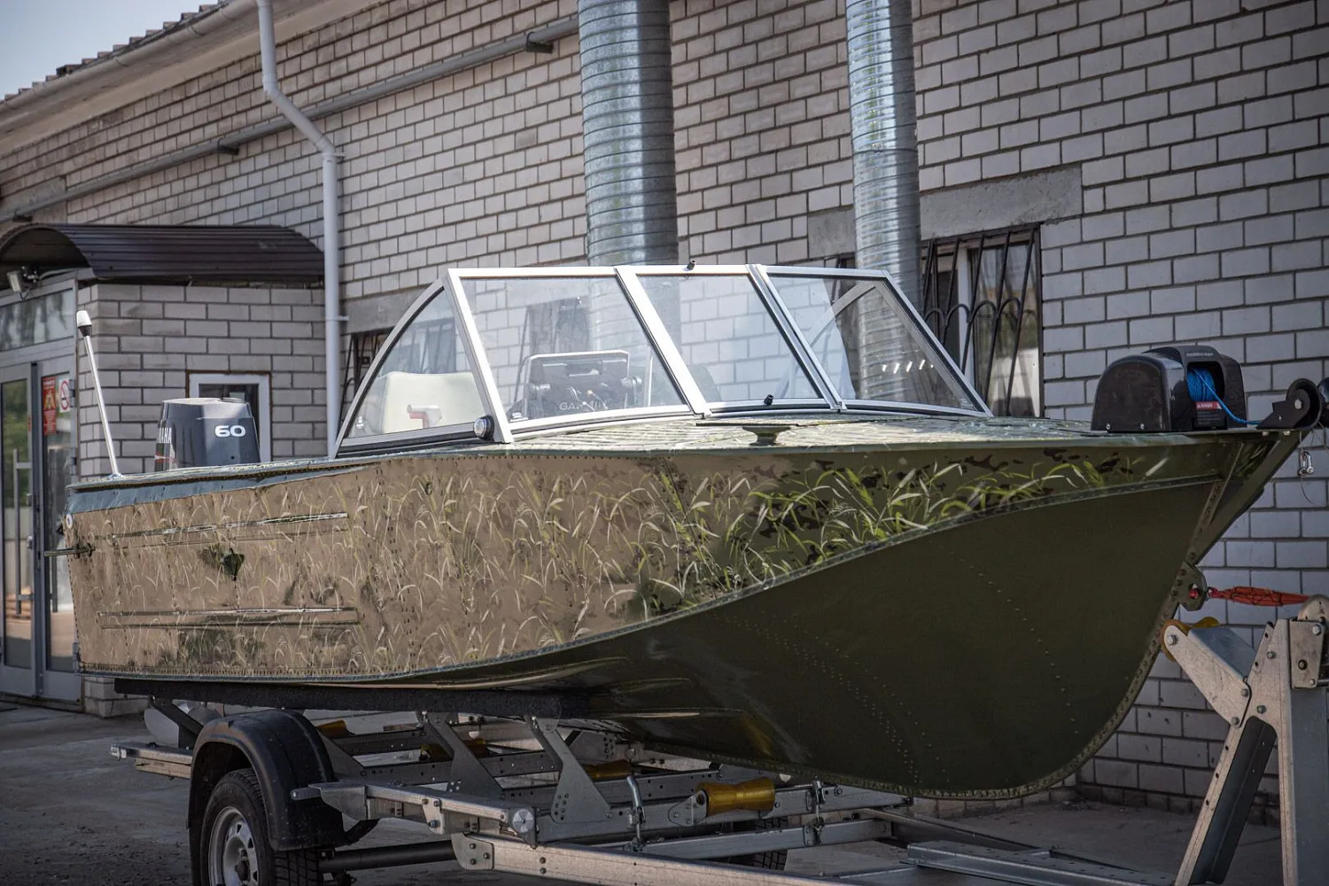 (2019) Казанка 2М Ветровое стекло Премиум с боковиной Классик