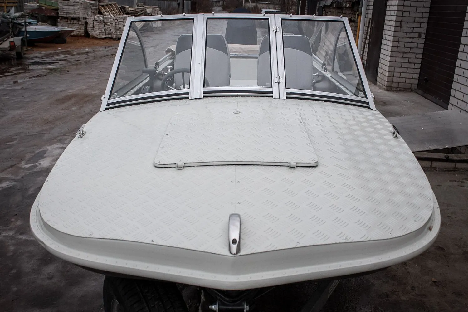 (2015) Обь 3 Ветровое стекло Премиум с боковиной Классик, тент Ходовой