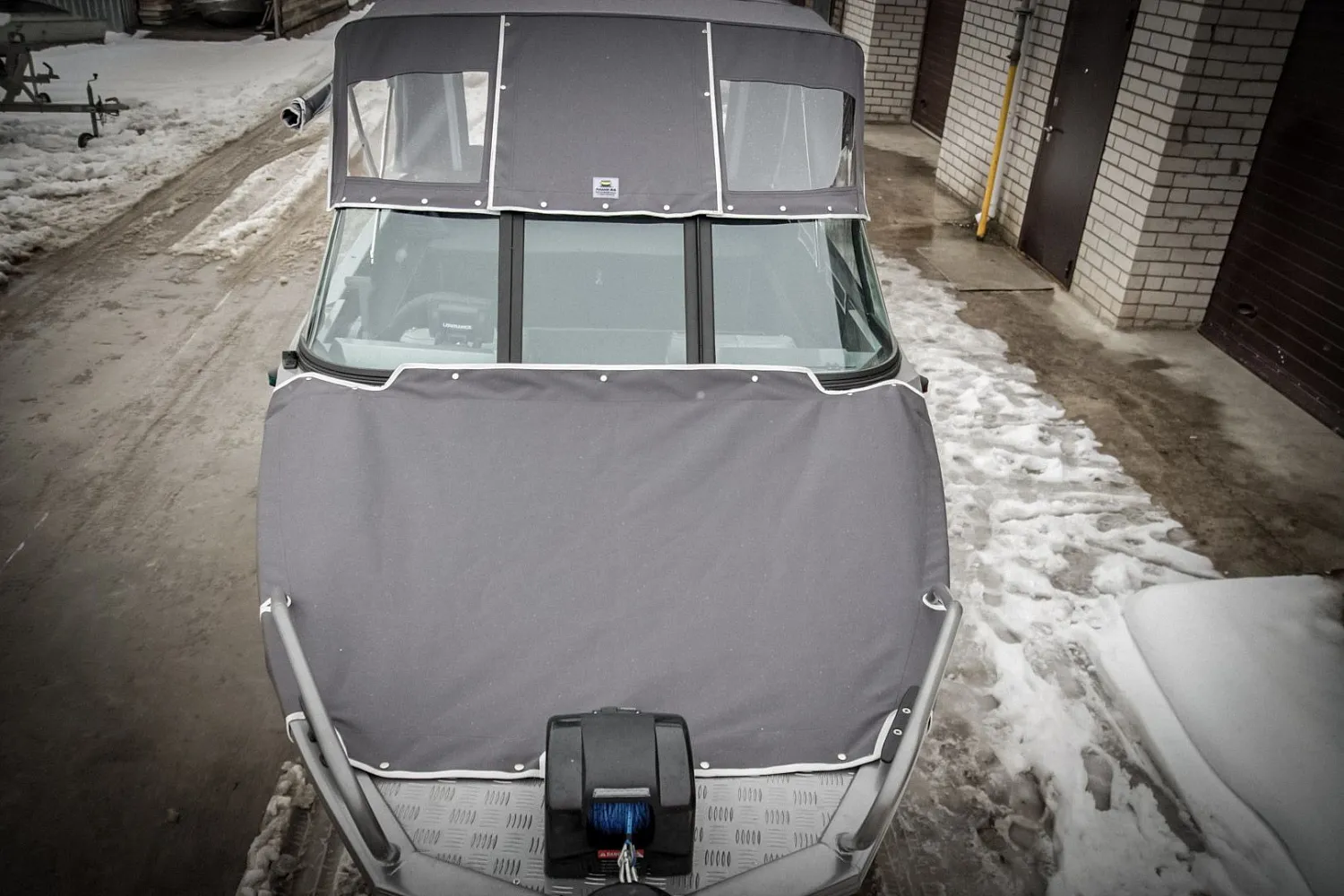 (2017) Волжанка 46 Фиш тент ходовой и носовой