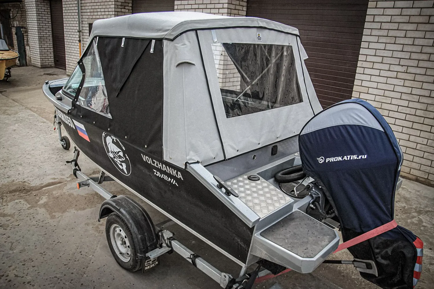 (2021) Волжанка 46 Фиш 2020 г.в Ходовой тент