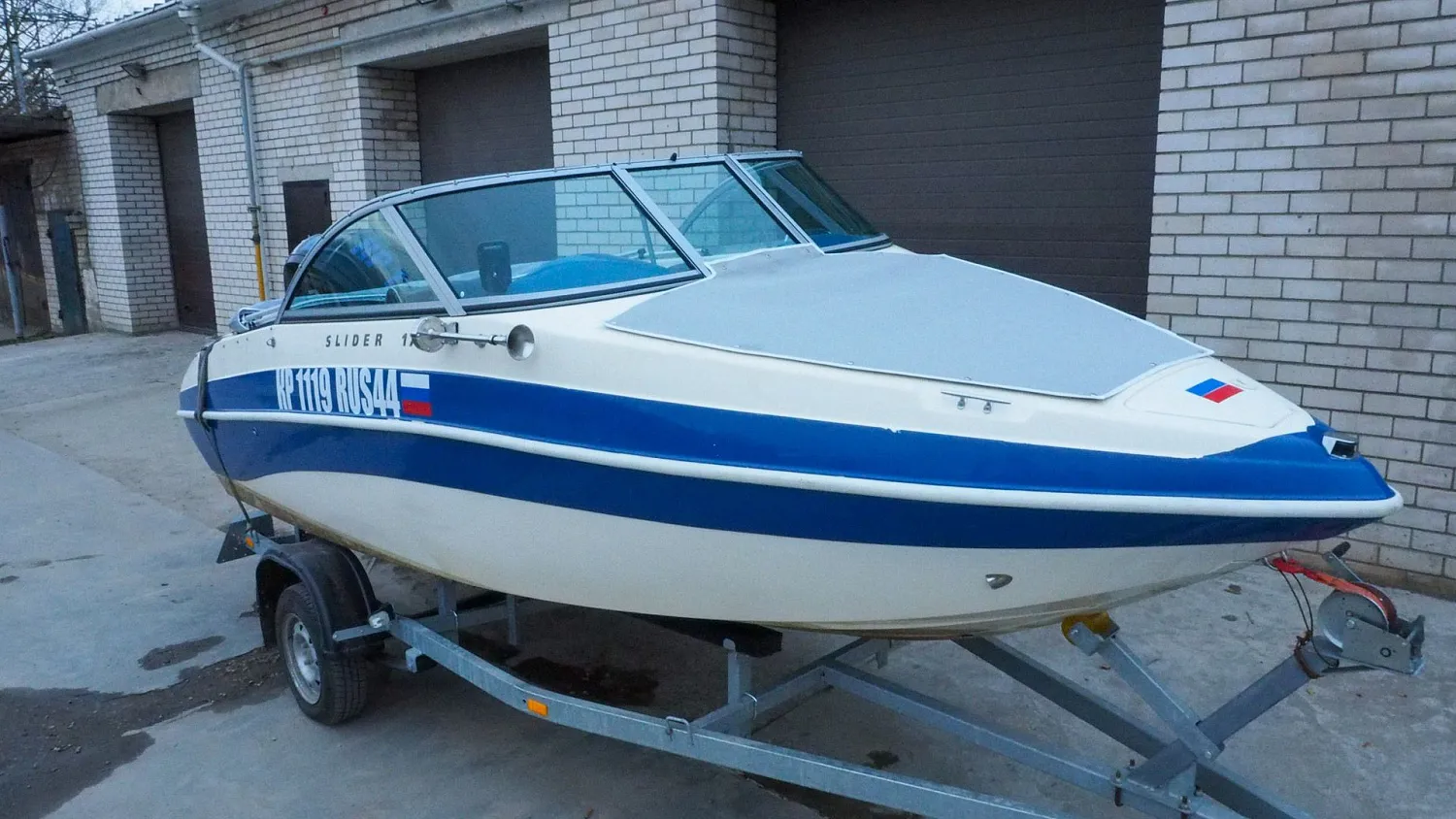 (2023) Slider 175 комплект Элит (ветровое стекло, ходовой, стояночный и носовой тент)