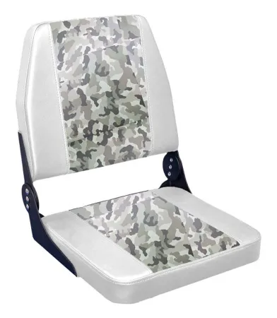 Белый кожзам 1 Зеленый камуфлая вставка