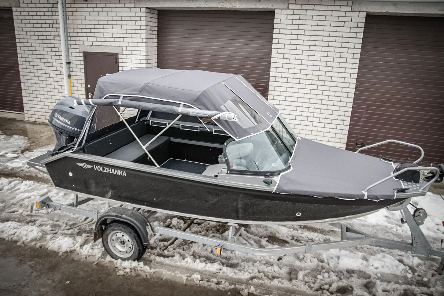 (2017) Волжанка 46 Фиш тент ходовой и носовой