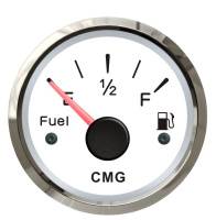 индикатор уровня топлива 0-190 ОМ белый хром, CMG