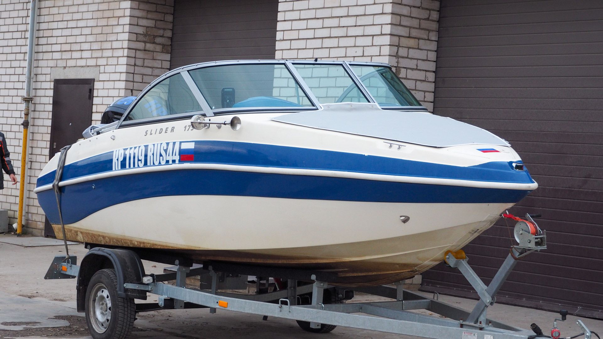(2023) Slider 175 комплект Элит (ветровое стекло, ходовой, стояночный и носовой тент)
