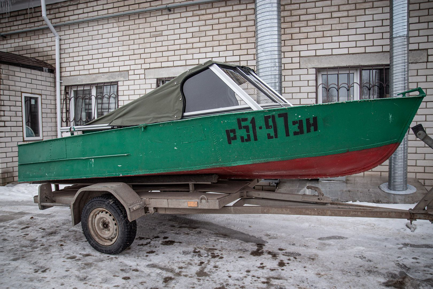 (2019) МКМ Ветровое стекло Премиум с боковиной Фиш, тент Ходовой, Стояночный и Транспортировочный