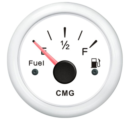 индикатор уровня топлива 0-190 ОМ белый, CMG