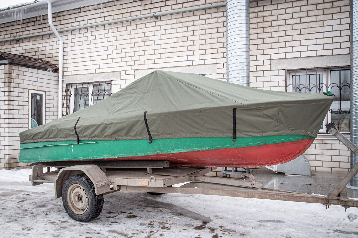 (2019) МКМ Ветровое стекло Премиум с боковиной Фиш, тент Ходовой, Стояночный и Транспортировочный