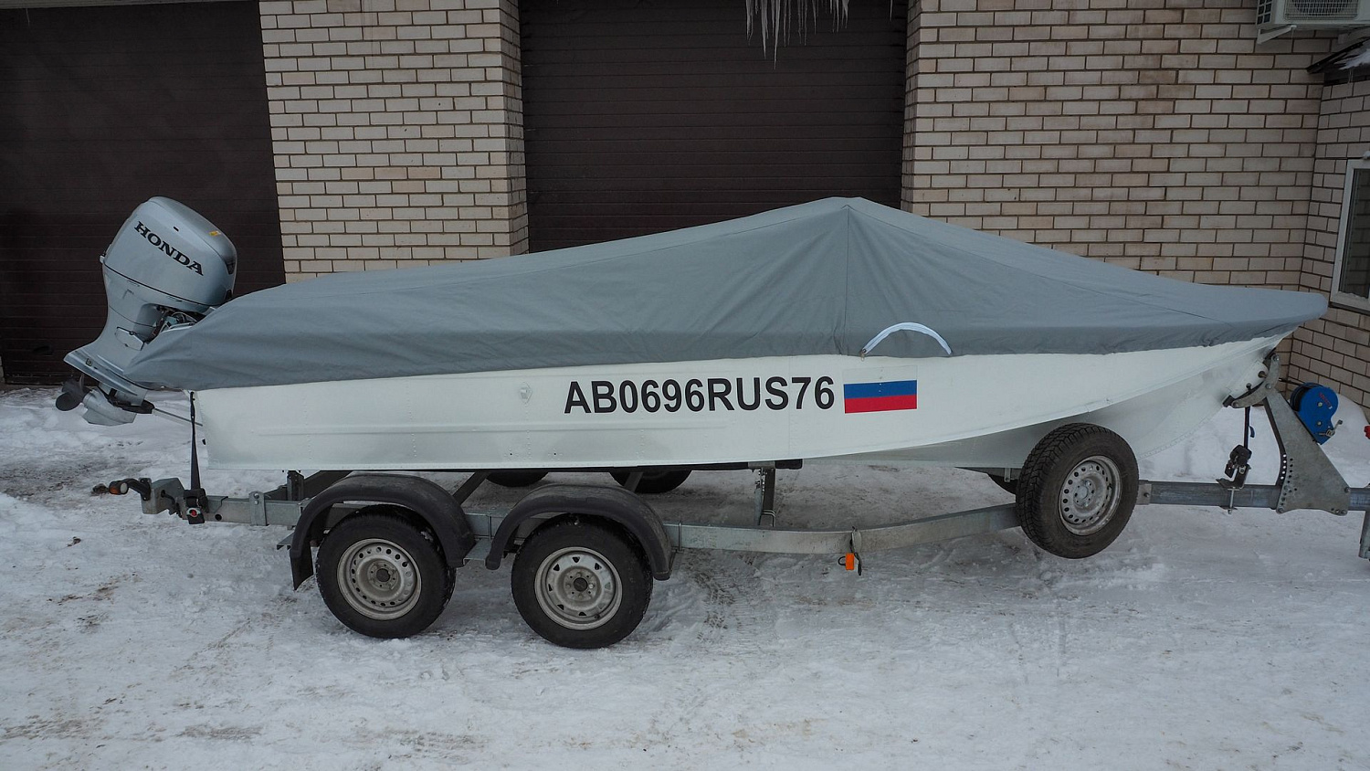 (2022) Казанка 2М бело-бирюзовая восстановление после аварии