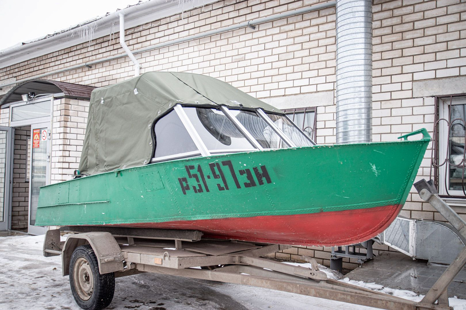 (2019) МКМ Ветровое стекло Премиум с боковиной Фиш, тент Ходовой, Стояночный и Транспортировочный