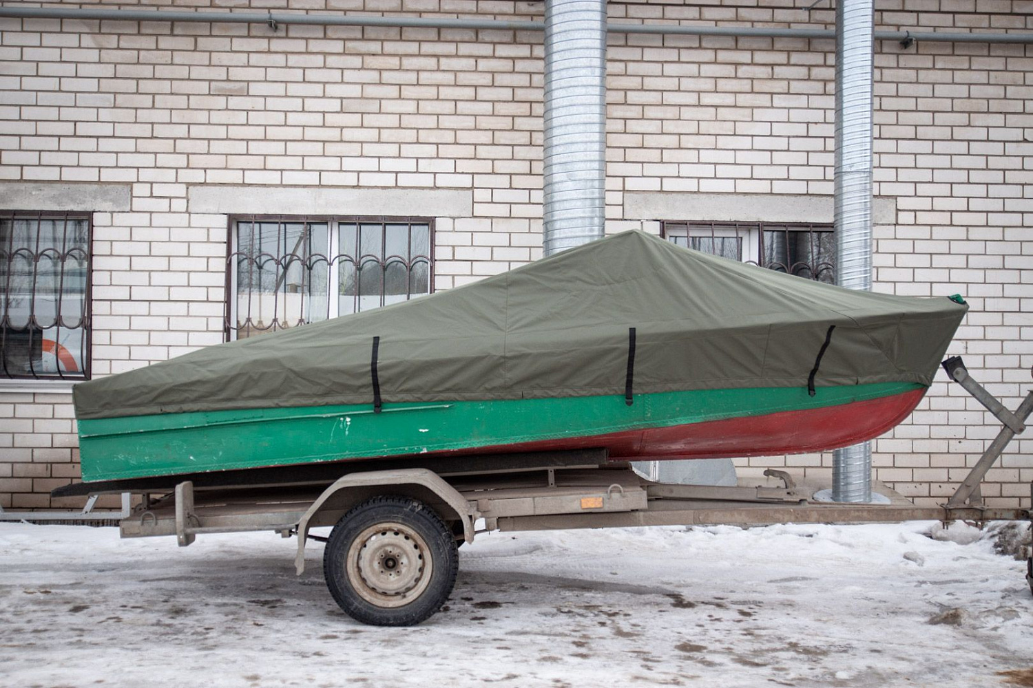 (2019) МКМ Ветровое стекло Премиум с боковиной Фиш, тент Ходовой, Стояночный и Транспортировочный