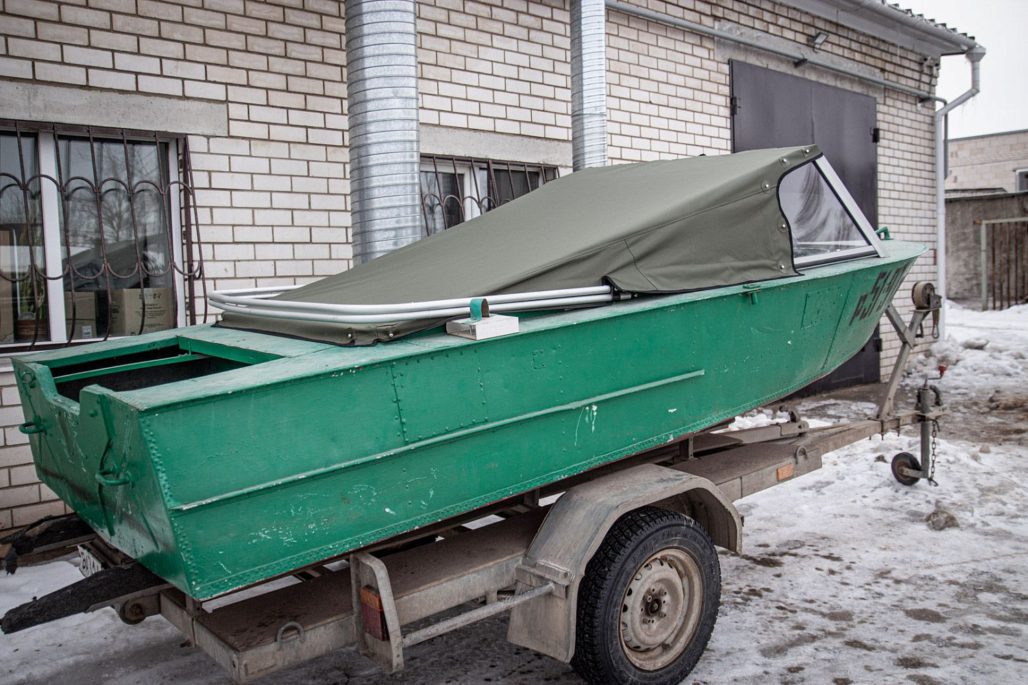 (2019) МКМ Ветровое стекло Премиум с боковиной Фиш, тент Ходовой, Стояночный и Транспортировочный